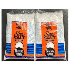 La Tortuga Organic Sea Salt Made in Honduras (2) 14.1 oz Packs